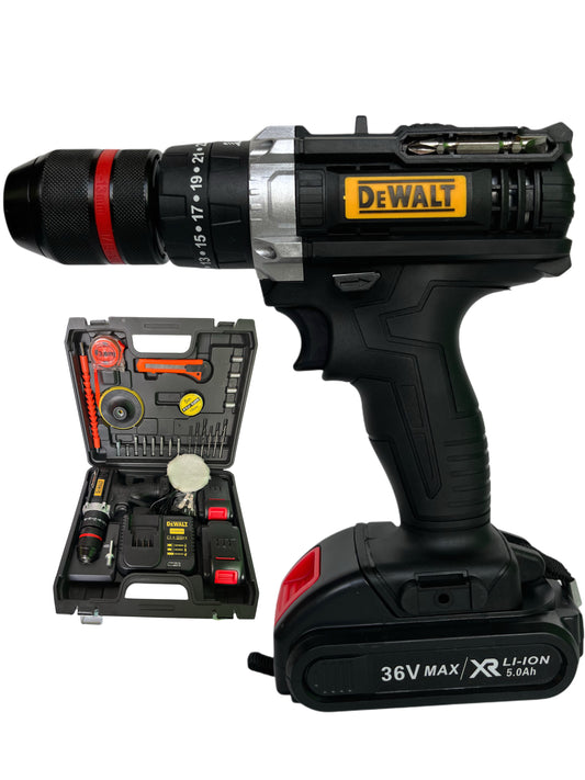 Kit Taladro Pro 36v Con Polichadora N